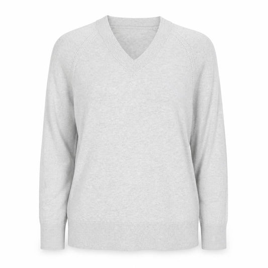 Mango Women’s Grey V-Neck Knit Jumper UK 12 Raglan Sleeve Casual