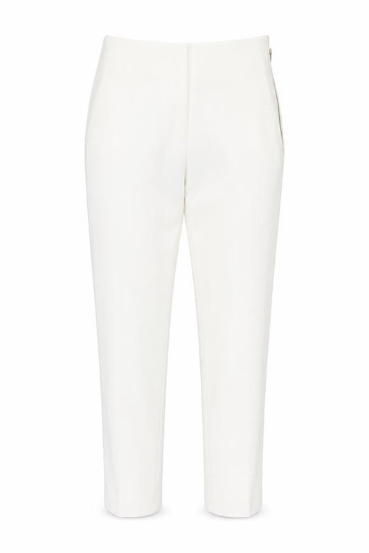 Capsule Women’s White Tapered Trousers S Elastic Waist Pockets