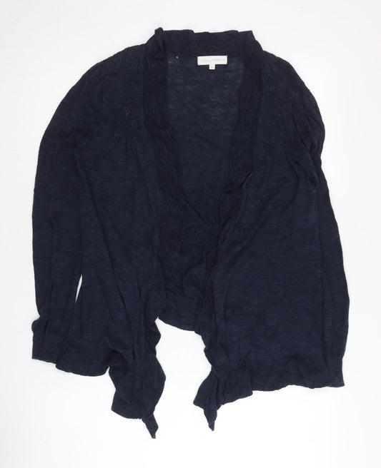 Rocha John Rocha Women's Blue Size 12 Open Front Cardigan Knit Lightweight