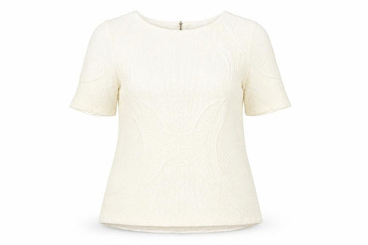Marks and Spencer Women Ivory Short Sleeve Blouse Size 18