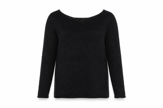 Zara Women’s Black Knit Scoop Neck Jumper Size 8 Long Sleeve