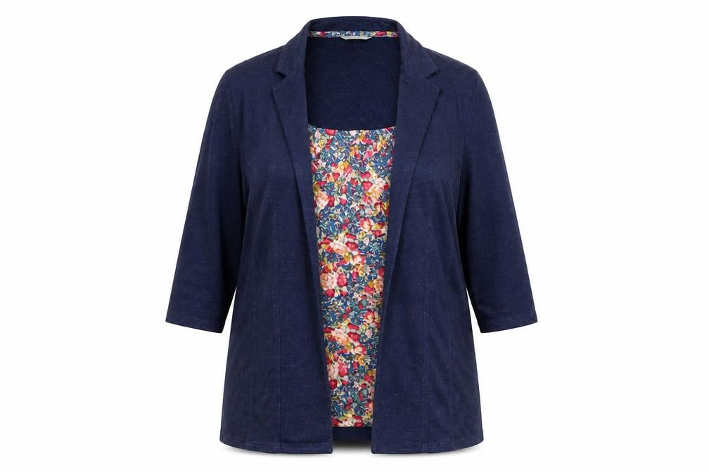 Marks & Spencer Women’s Blue Tunic Blouse UK 14 3/4 Sleeve