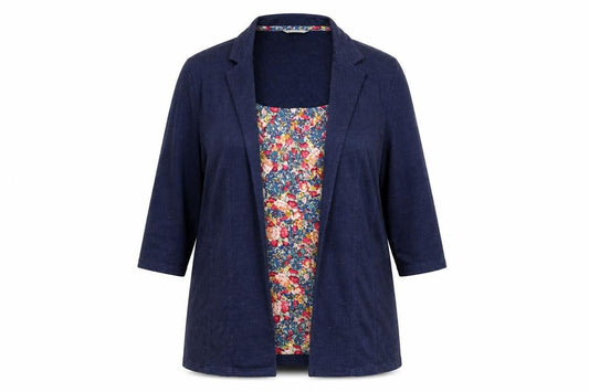 Marks and Spencer Women’s Blue Tunic Blouse UK 14 3/4 Sleeve
