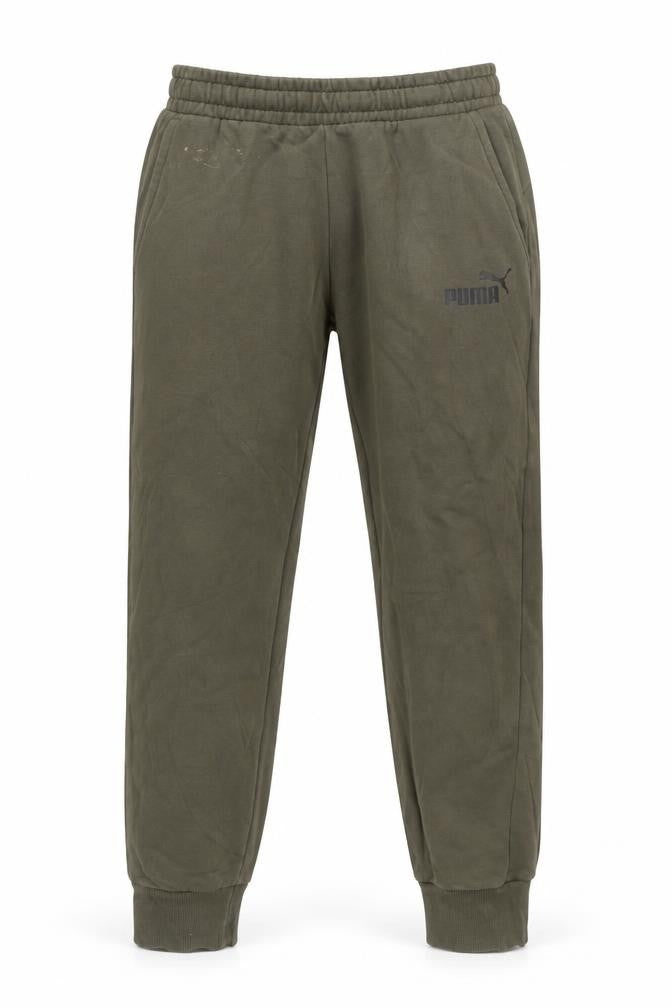 Puma Men's Green Jogger Trousers S Regular Fit Elastic Waist Cuffed
