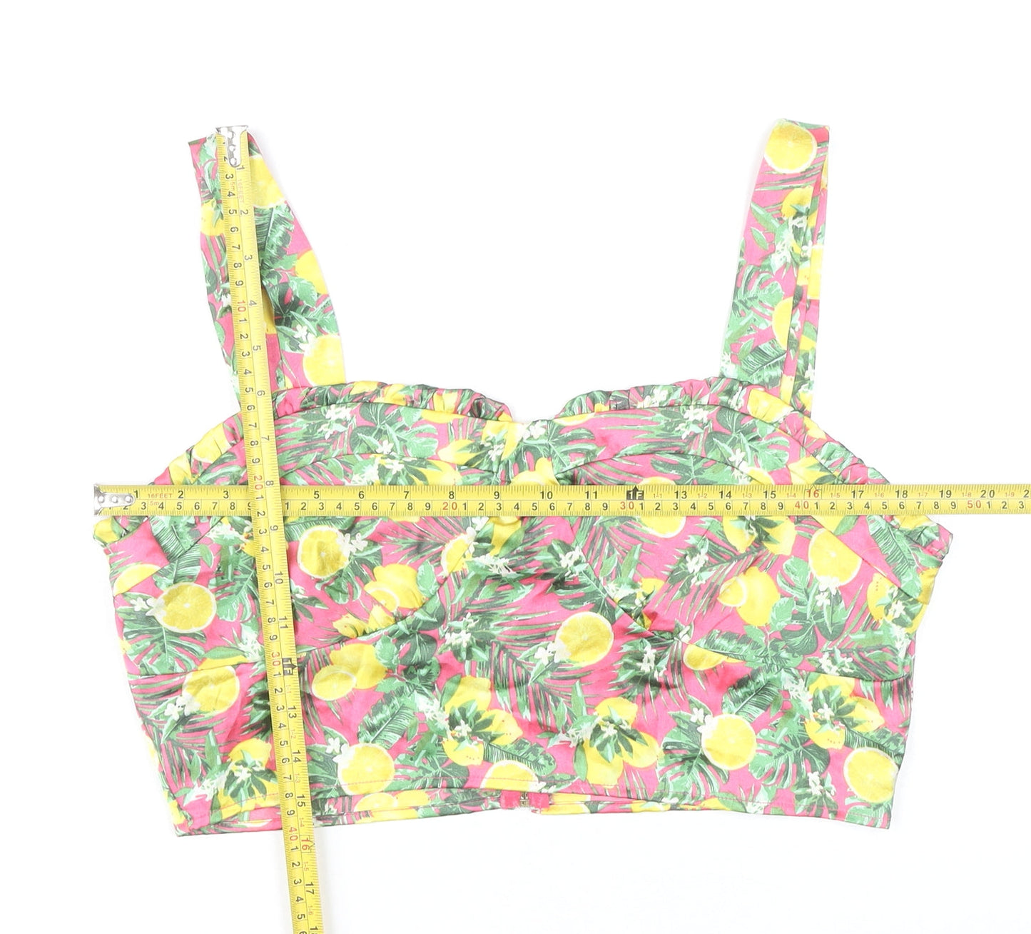 QED London Women's Multicoloured Tropical Camisole UK 14
