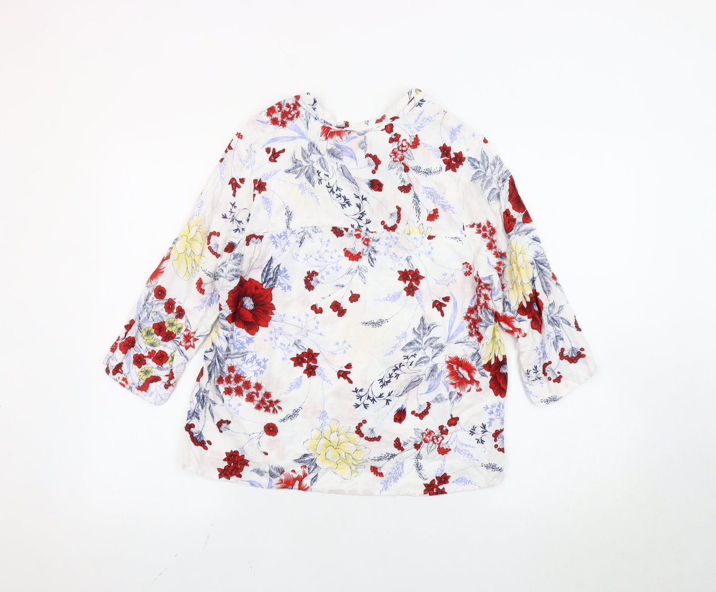 Marks and Spencer Women’s Multicoloured Floral Tunic Blouse Size 14
