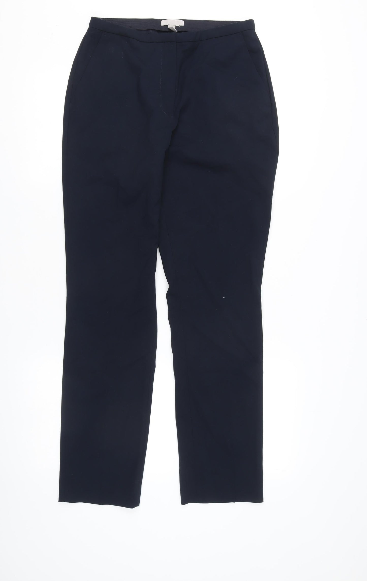 H&M Women’s Black Slim Fit Straight Leg Trousers Size 8 Workwear