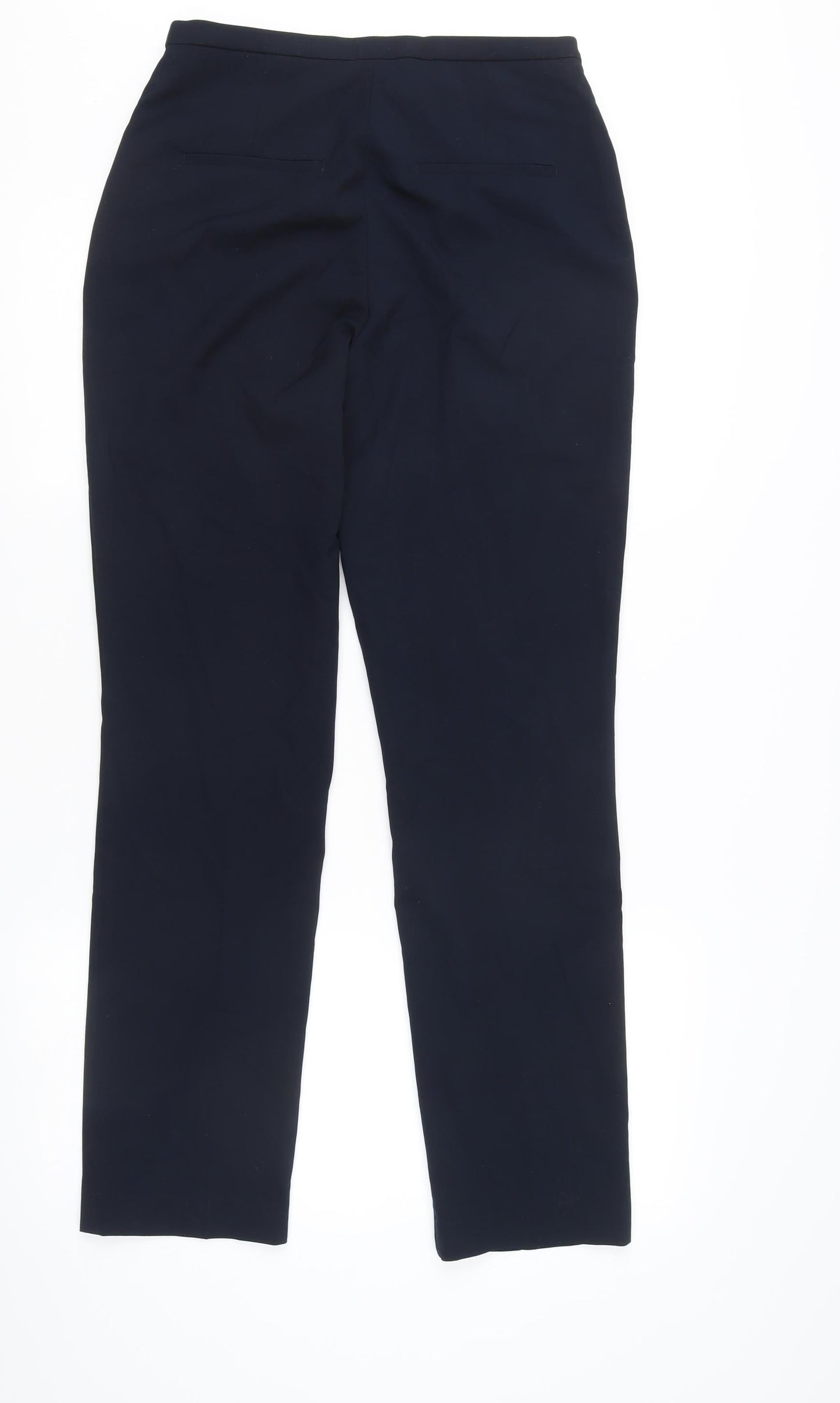 H&M Women’s Black Slim Fit Straight Leg Trousers Size 8 Workwear