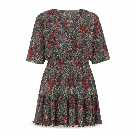 ASOS DESIGN Women's Multicoloured Floral Fit & Flare Dress Size 10