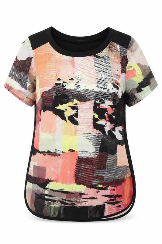 Marks and Spencer Women’s Multicoloured Abstract Chiffon Blouse Size 8