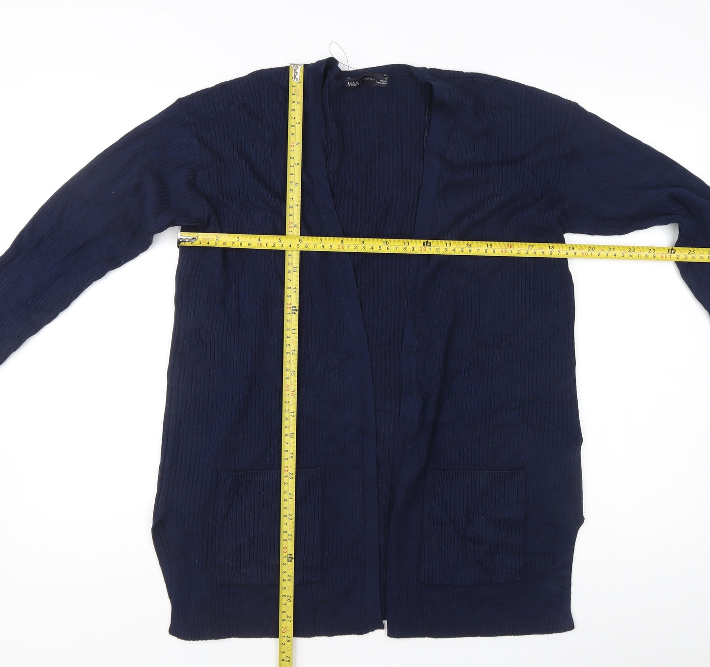 Marks and Spencer Women's Blue Medium Open Front Cardigan