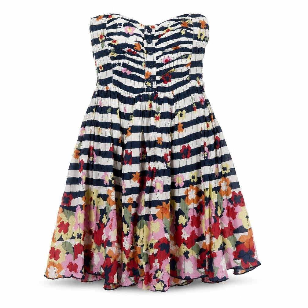 Miss Selfridge Women’s Multicoloured UK 10 Strapless Short Dress