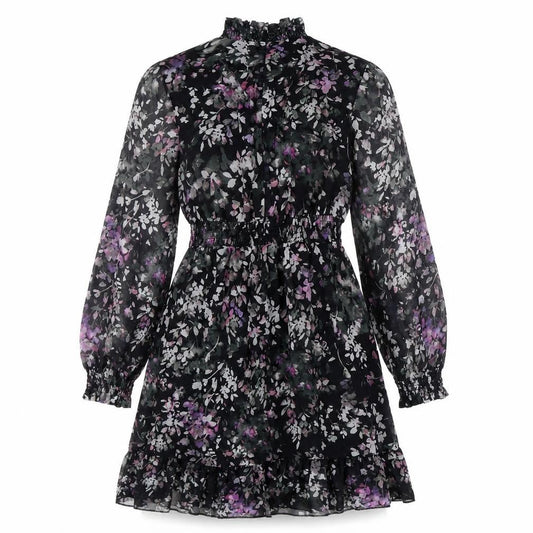 Rebellion Women’s Multicoloured XS Floral A-Line Short Dress