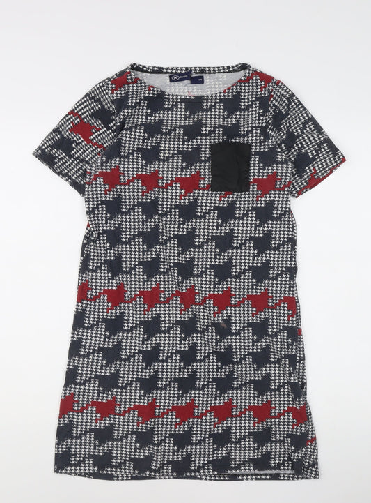 Herring Women's Multicoloured Houndstooth Shift Dress M