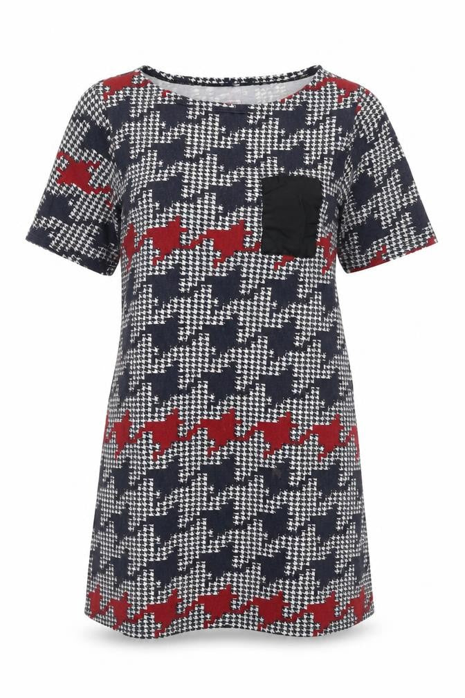 Herring Women's Multicoloured Houndstooth Shift Dress M