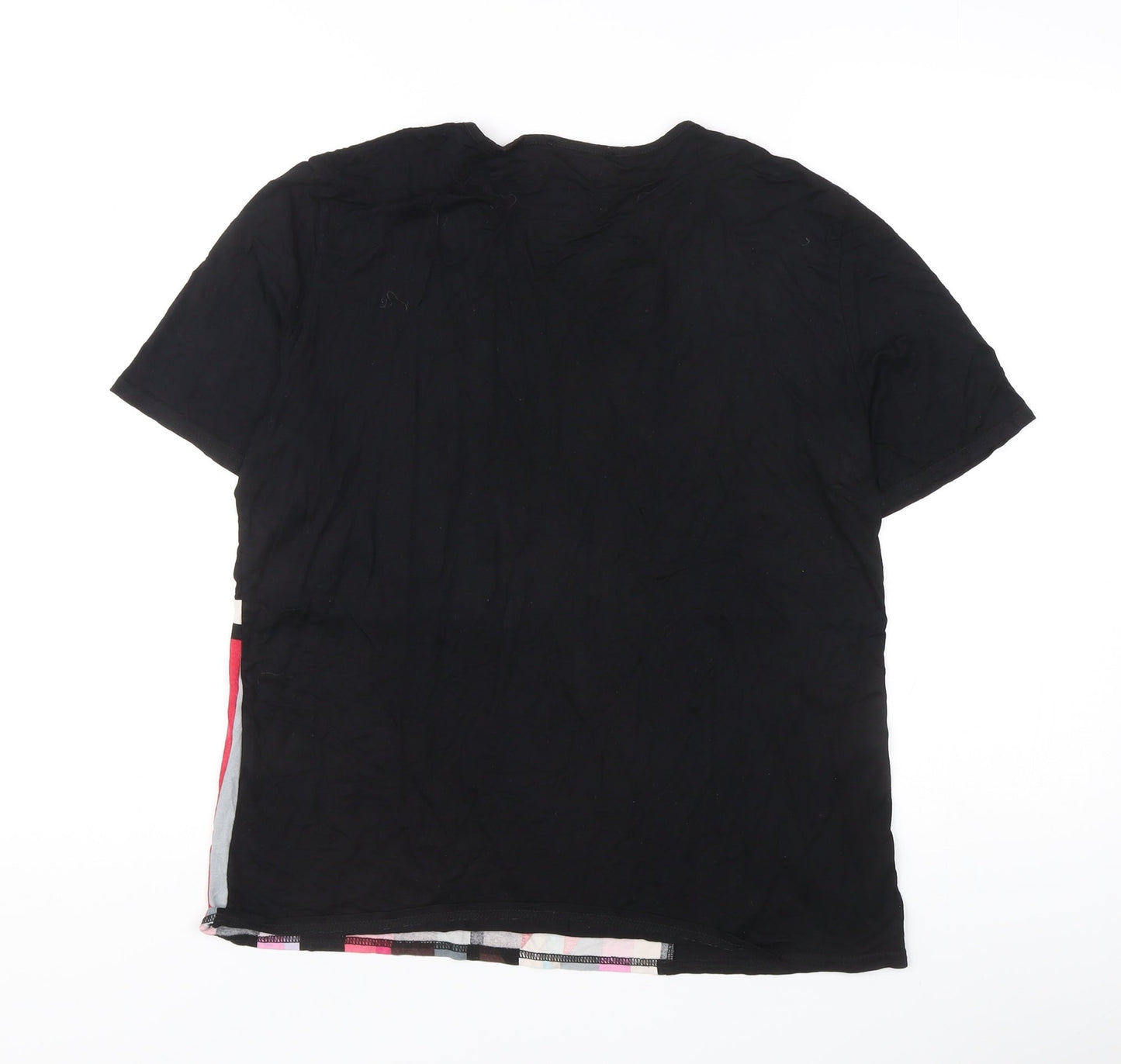 Afibel Women's Multicoloured Geometric T-Shirt Size 14 Jersey Stretch