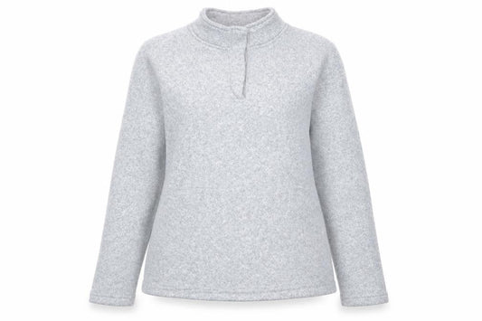 Mountain Warehouse Women’s Grey Henley Sweatshirt Size 12 Polyester
