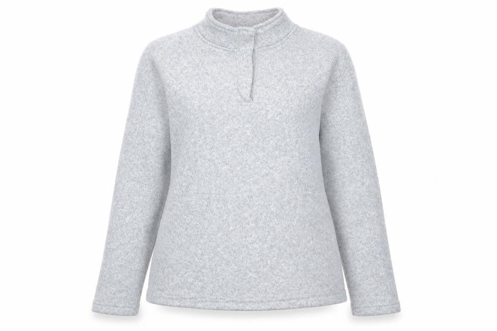 Mountain Warehouse Women’s Grey Henley Sweatshirt Size 12 Polyester