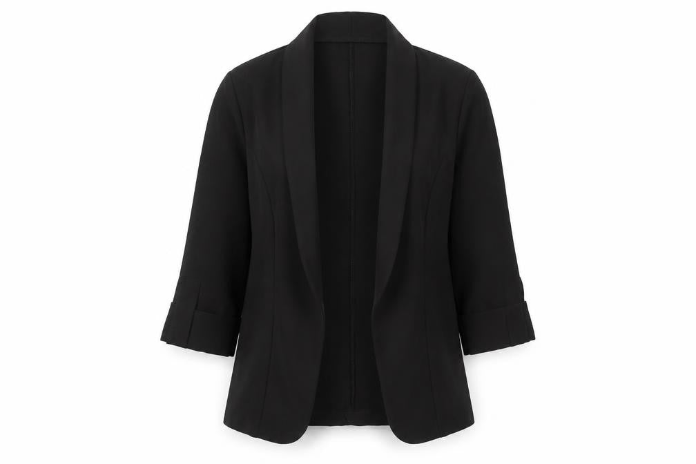 PrettyLittleThing Women's Black Shawl Collar Blazer UK 6 S