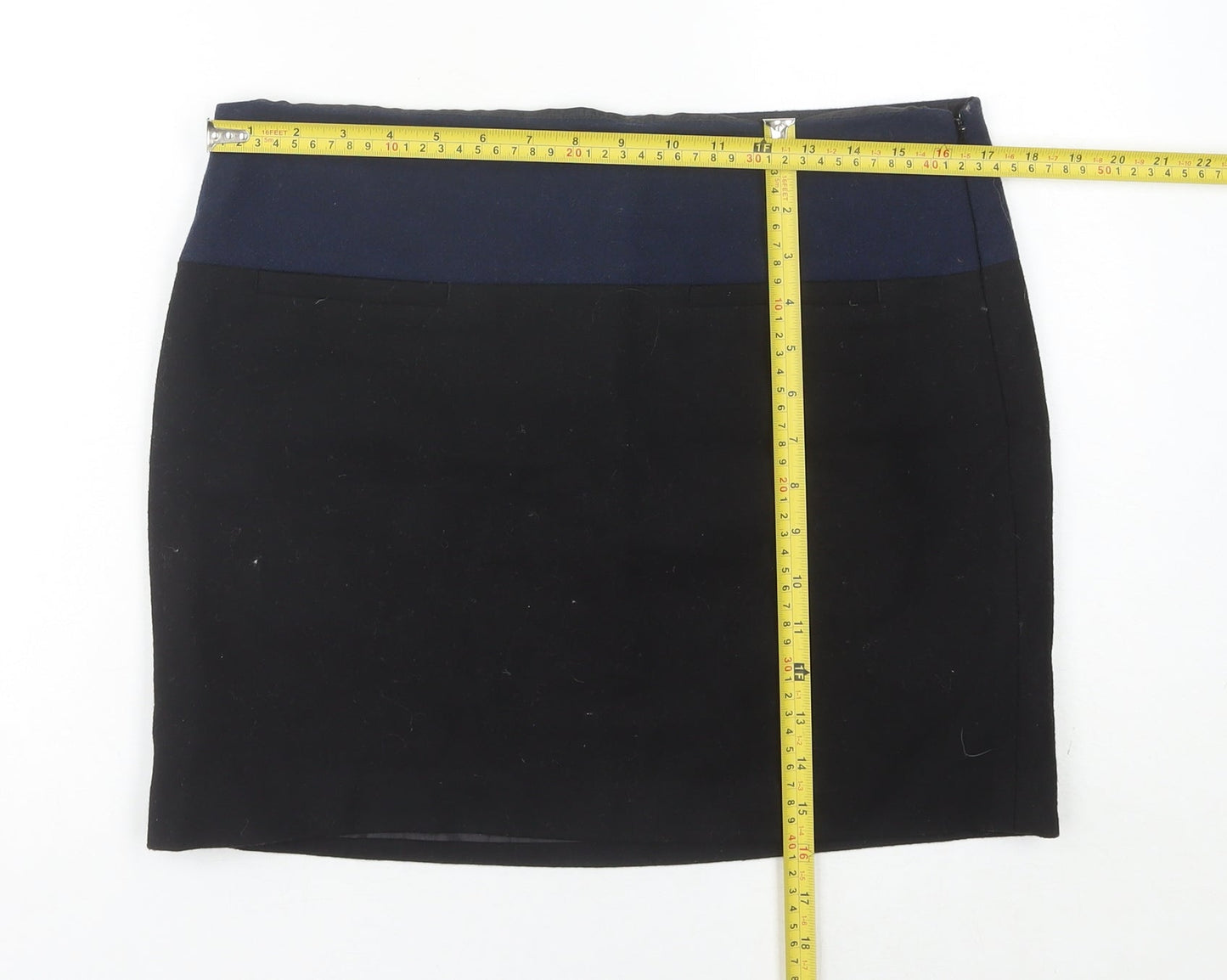 Gap Women’s Black Wool Blend High Rise Pencil Skirt UK 12