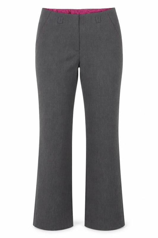 David Emanuel Women’s Grey Size 10 Straight Leg Dress Trousers