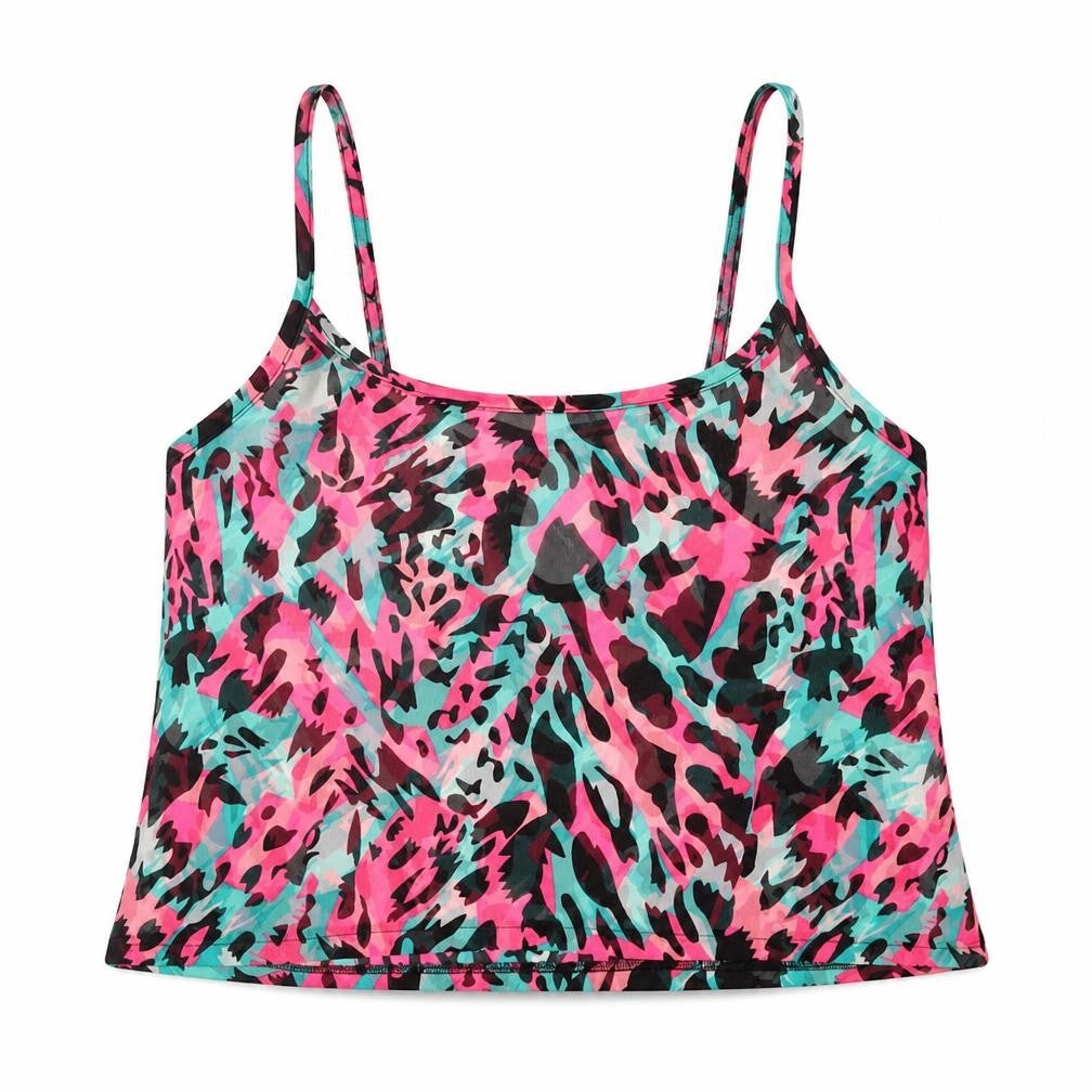 Brave Soul Women's Multicoloured Animal Print Camisole Tank Top M