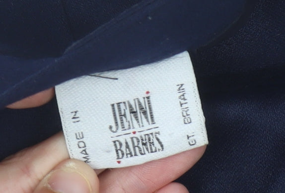 Jenni Barnes Women’s Navy Blue Wool Blend Pencil Skirt Size 12