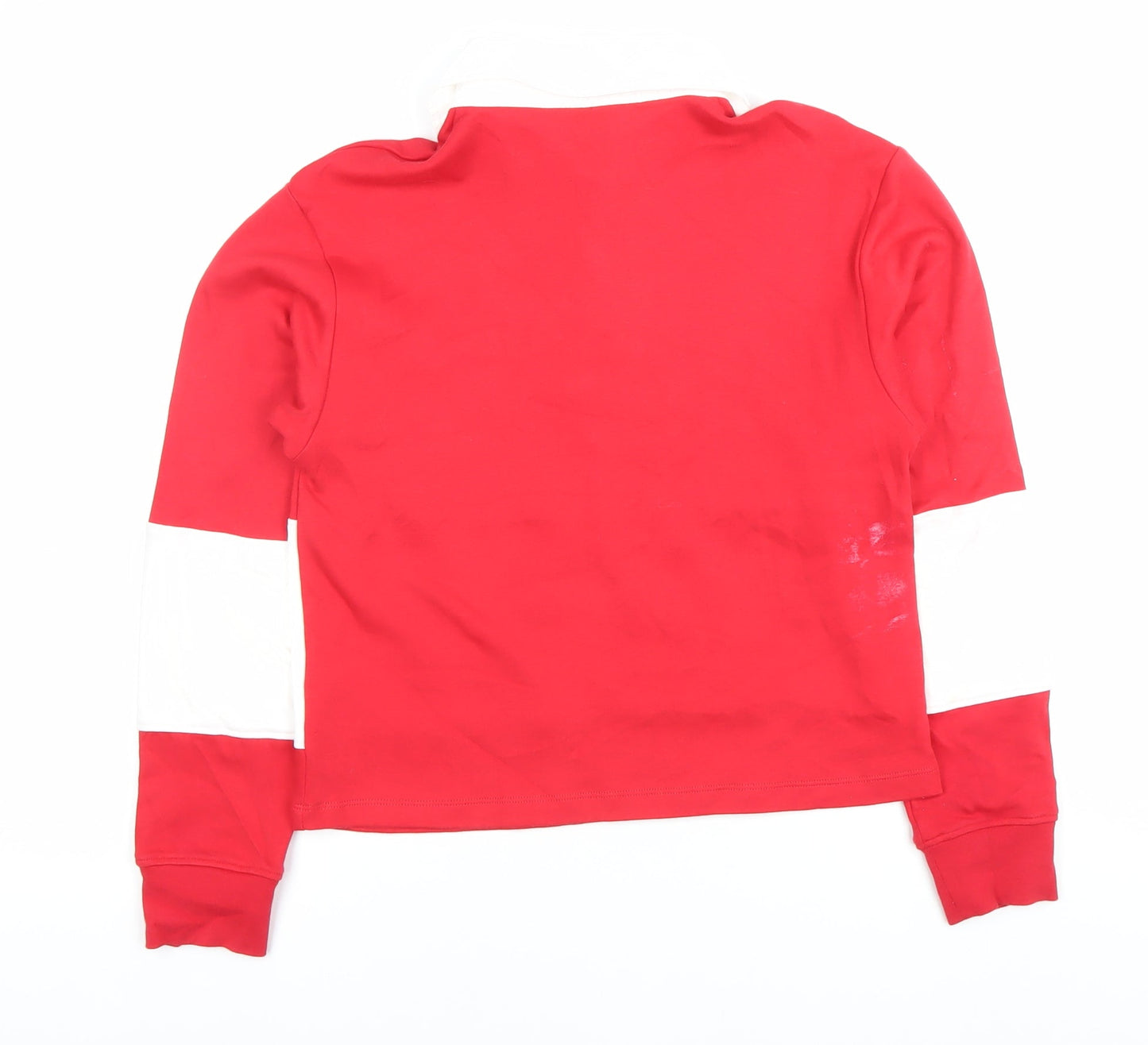 Next Women's Red Size 8 Collared Pullover Sweatshirt Brooklyn Print