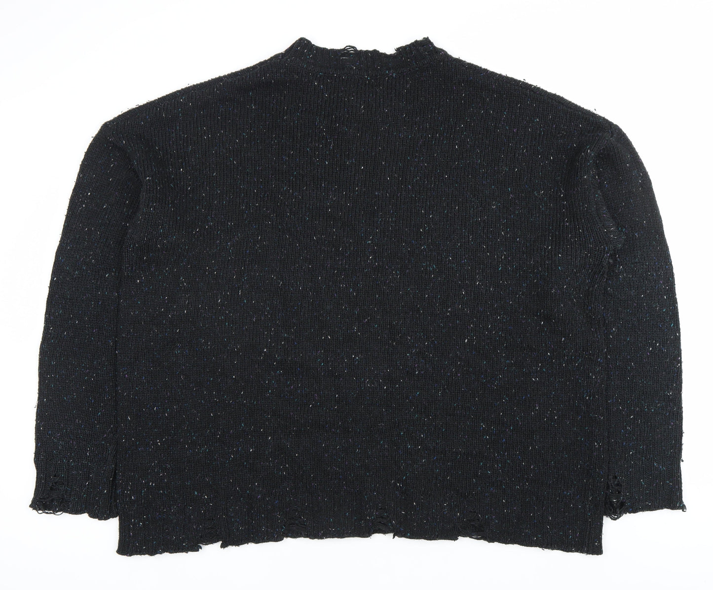 River Island Women’s Black Wool Blend Chunky Knit Jumper 2XL