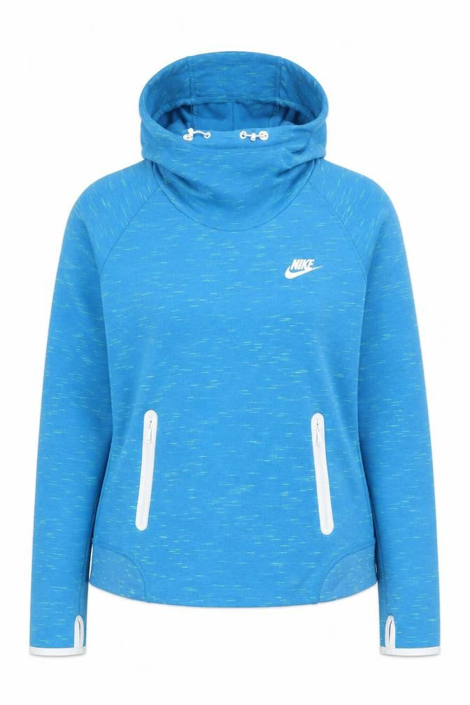 Nike Women's Blue XL Pullover Hoodie with Zip Pockets