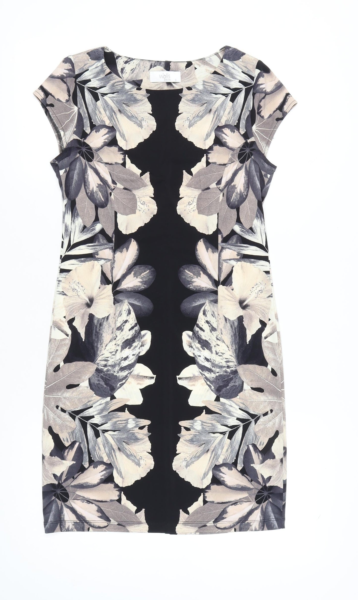 Wallis Petite Women's Multicoloured S Sheath Knee Length Floral Dress