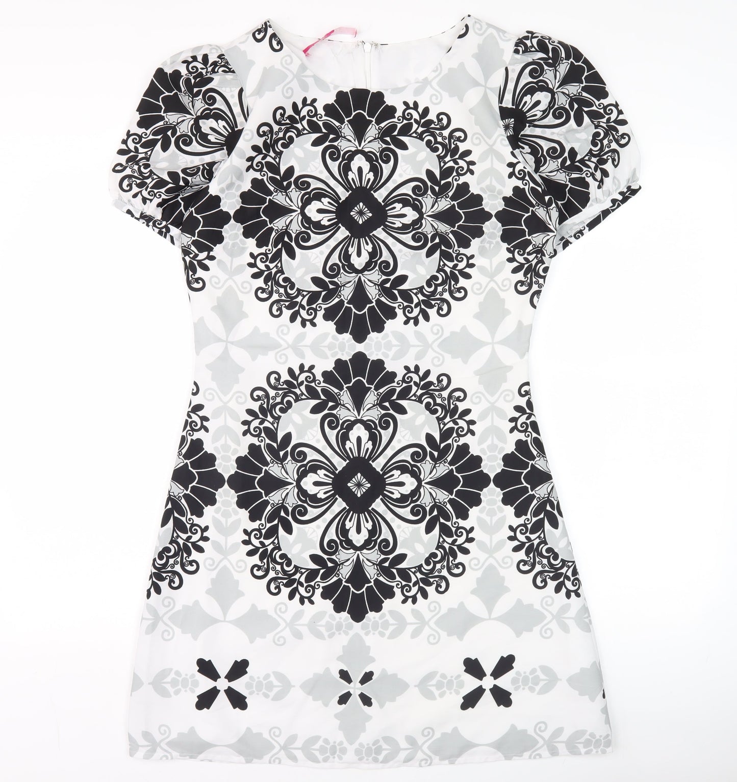 Lts Women’s Black & White Geometric Sheath Dress Size 10