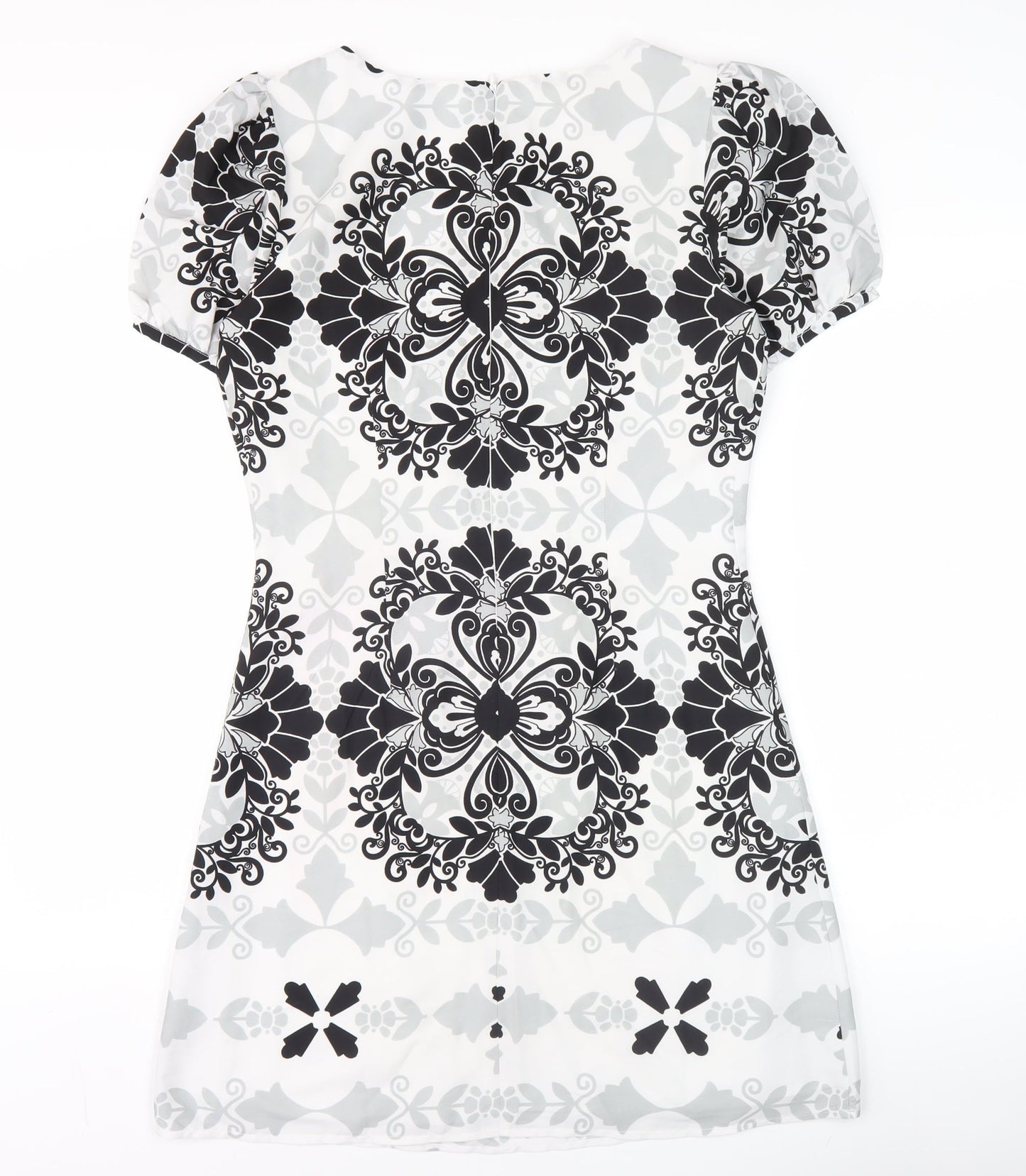 Lts Women’s Black & White Geometric Sheath Dress Size 10
