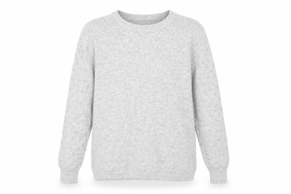Oasis Women's Grey Crew Neck Long Sleeve Pullover Jumper L