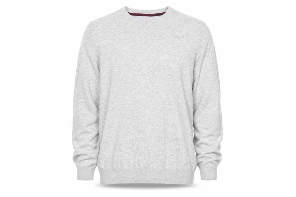 Burton Menswear London Men's Grey M Pullover Crew Neck Jumper