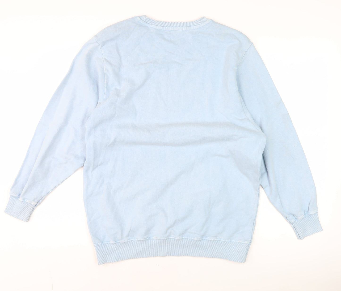 Sonder Studio Women's Blue Glitter 'LOVE' Pullover Sweatshirt UK 8