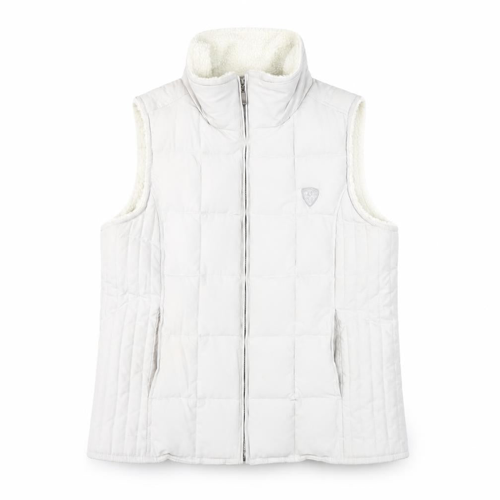 Evie Essentials Women’s Beige Quilted Puffer Waistcoat Size 14