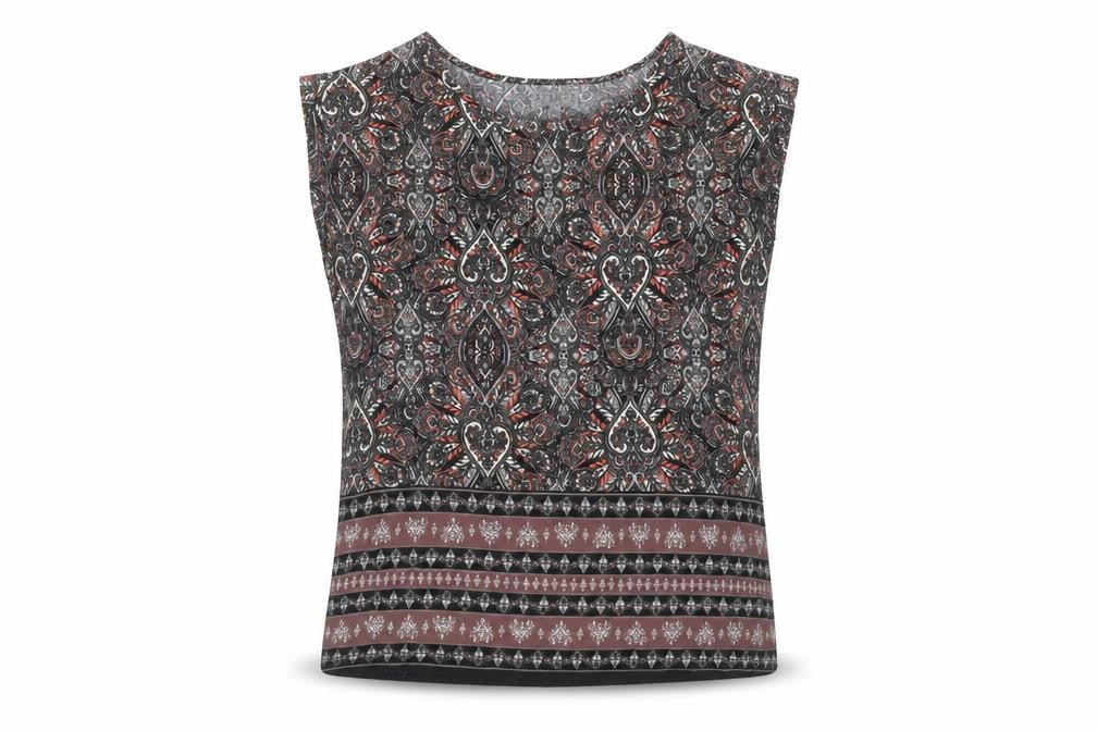 Apricot Women’s Multicoloured Paisley Tunic Blouse Size 10 Viscose Sleeveless