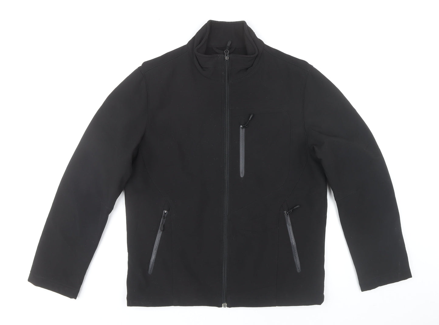Kirkland Signature Men's Black Softshell Jacket S 38in Water Resistant