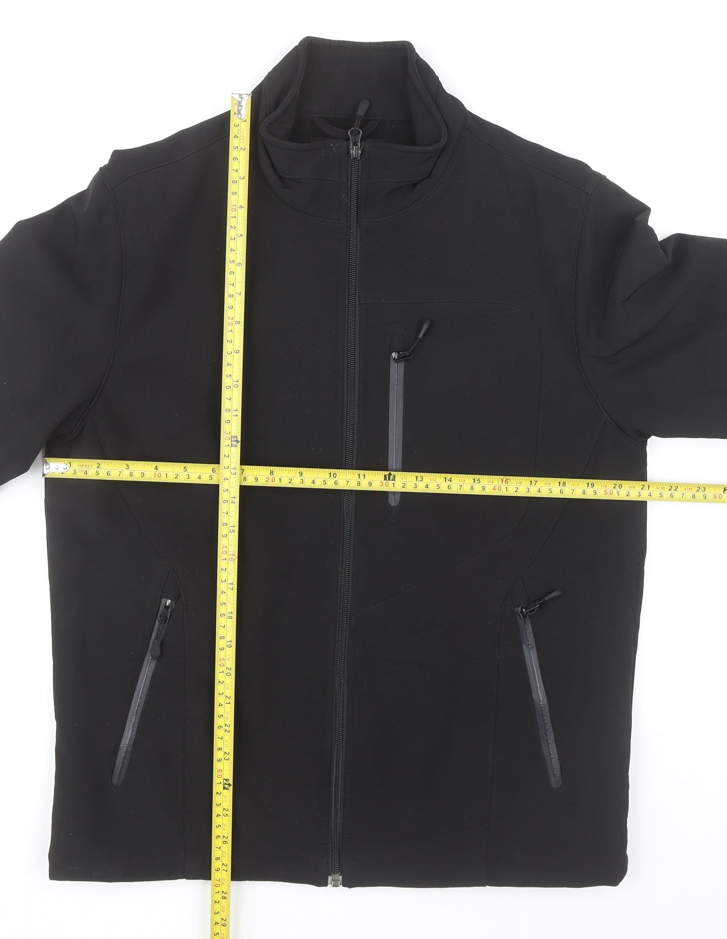 Kirkland Signature Men's Black Softshell Jacket S 38in Water Resistant