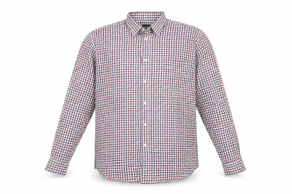 James Pringle Men's Multicoloured Check Long Sleeve Button-Up Shirt XL