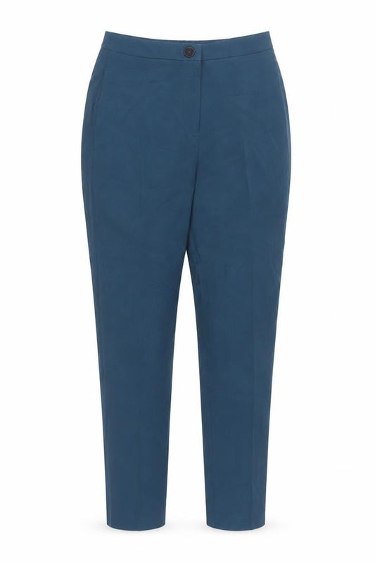 ASOS Women’s Blue UK 8 Slim Tapered Mid Rise Flat Front Trousers