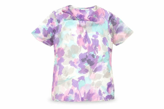 Marks and Spencer Women’s Multicoloured Floral Chiffon Blouse UK 16