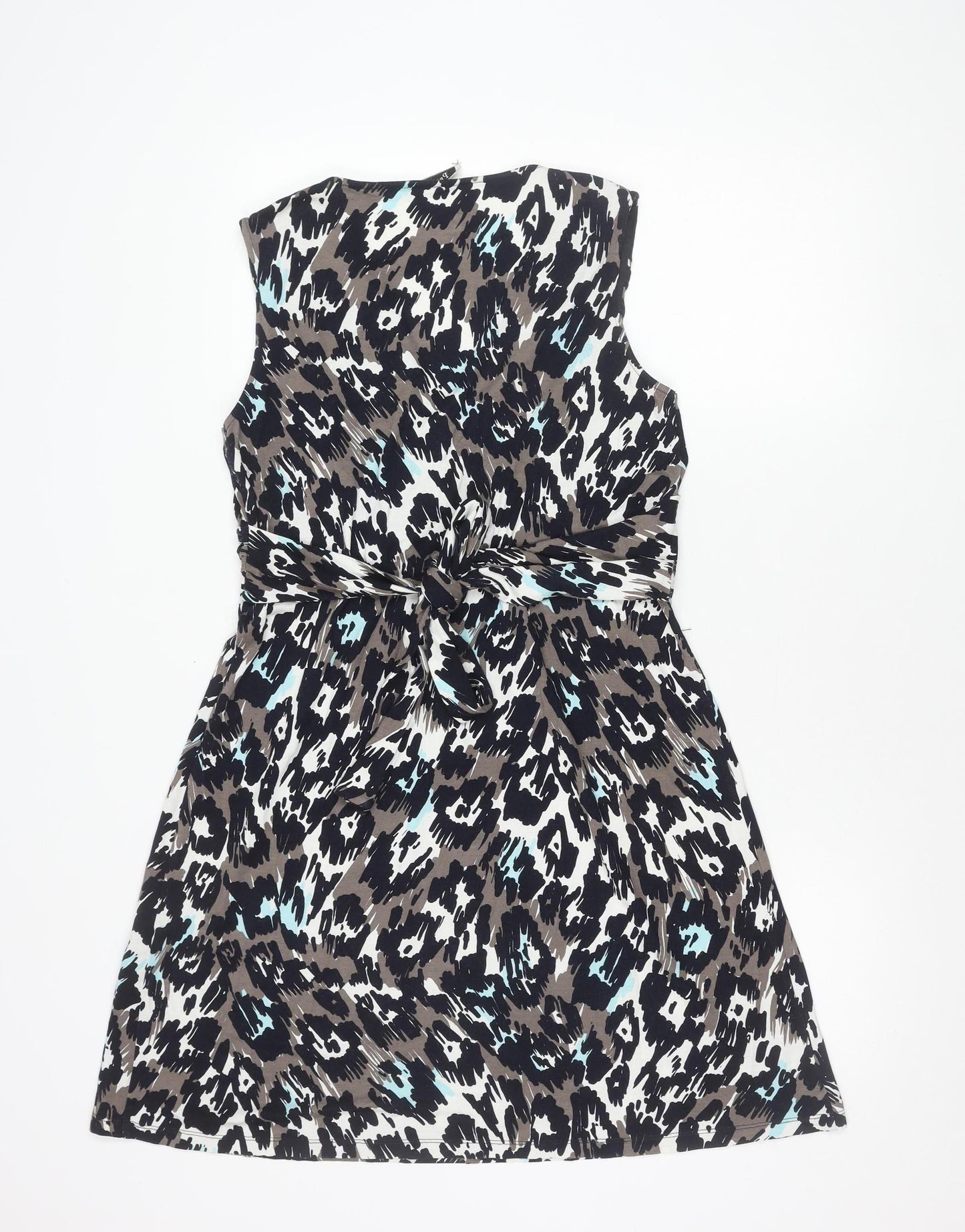Precis Women’s Multicoloured Leopard Print Sheath Dress Size 14