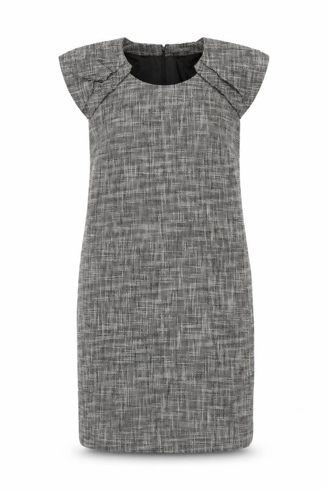 Gap Women’s Grey Check Sheath Dress Size M Knee Length Workwear