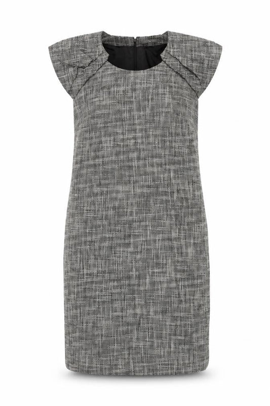 Gap Women’s Grey Check Sheath Dress Size M Knee Length Workwear