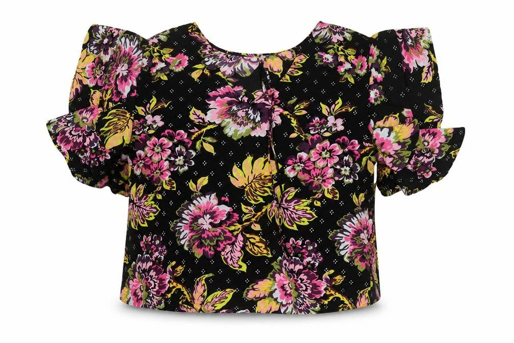 Marks & Spencer Women’s Multicoloured Floral Ruffle Blouse Size 18