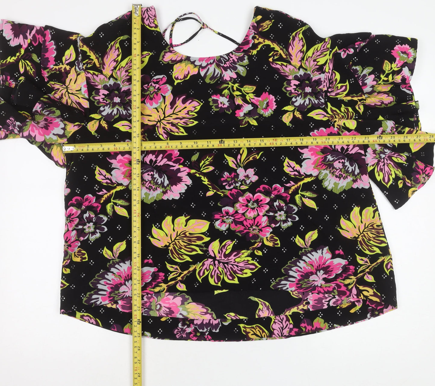 Marks and Spencer Women’s Multicoloured Floral Ruffle Blouse Size 18