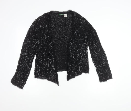 La Redoute Women’s Black Sequin Cardigan Size 8 Party Knit
