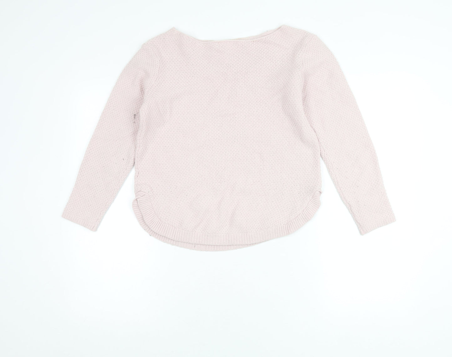 Monsoon Womens Pink Boat Neck Alpaca Blend Jumper Size S